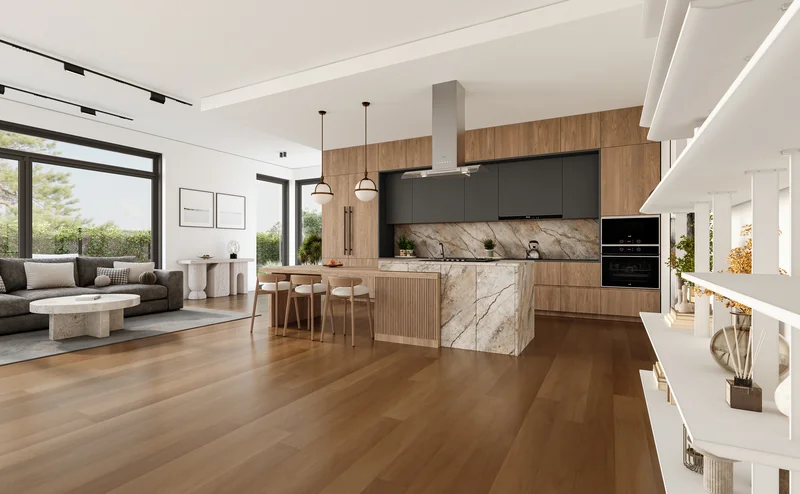 Professional kitchen remodeling service featuring sleek marble island. Professional kitchen remodeling service featuring sleek marble island.