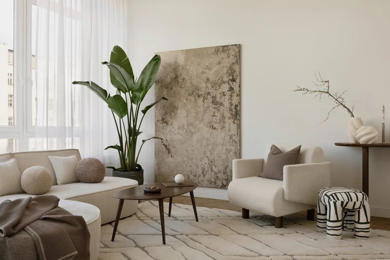 Interior painting ideas for a modern minimalist living room