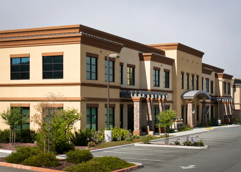 Professional commercial exterior painting service for business properties.